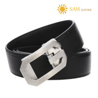 Dây Nịt Nam SAM Leather SFDN107 - Thắt Lưng Nam Da Bò Cao Cấp Mặt Khoá Thắt Lưng Inox Không Gỉ, Mens belts