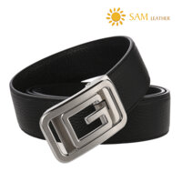 Dây Nịt Nam SAM Leather SFDN102 - Thắt Lưng Nam Da Bò Cao Cấp Mặt Khoá Thắt Lưng Inox Không Gỉ, Mens belts