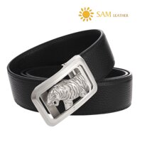 Dây Nịt Nam SAM Leather SFDN119 - Thắt Lưng Nam Da Bò Cao Cấp Mặt Khoá Thắt Lưng Inox Không Gỉ, Mens belts
