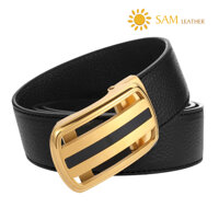 Dây Nịt Nam SAM Leather SFDN118 - Thắt Lưng Nam Da Bò Cao Cấp Mặt Khoá Thắt Lưng Inox Không Gỉ, Mens belts