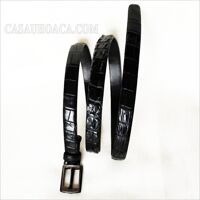Dây nịt nữ da cá sấu hoa cà da gai 2 cm - 3170