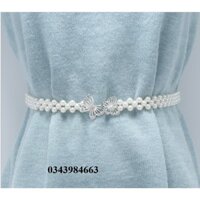 Dây nịt  nữ thắt lưng thun nữ kết hạt cườm