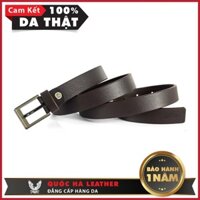 Dây Nịt - Thắt Lưng Da Bò Cho Nữ 2p Màu Nâu