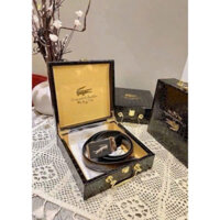 Dây nịt, thắt lưng nam giả da cá sấu hộp gỗ sang trọng và đẳng cấp