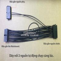 Dây nối 2, 3 nguồn máy tính chạy tự động cùng lúc.