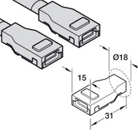 Dây nối cho đèn LED dây 833.89.203