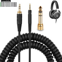 Dây nối dài cáp Aux cuộn dây lò xo thay thế OFC cho tai nghe Audio-Technica ATH-M40X ATH-M50X ATH-M60X ATH-M70X