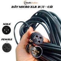 Dây nối dài Mic XLR canon 1 đầu đực 1 đầu cái dài 15m 20m 30m 40m 50m, Cáp canon nối dài