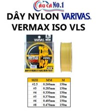 Dây Nylon Varivas VERMAX ISO VLS Nhật_Size 5/ 0.37mm/ Cuộn 150M