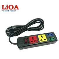 Dây Ổ LIOA 4 Ổ Cắm 2 Ổ Đa Năng + 2 Ổ Thường, Dây Dài 3m - 5m Có Công Tắc Nguồn, Hàng Chính Hãng Siêu Tiện Lợi
