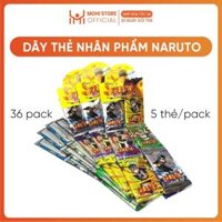 Dây Pack Thẻ bài Naruto - 1 túi có 3 dây - 1 dây có 12 pack - 1 pack có 5 thẻ