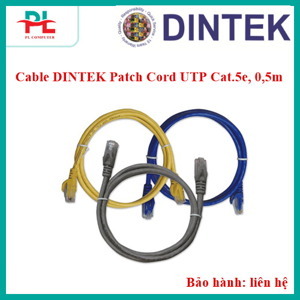 Dây Patch Cord Dintek UTP Cat5e, 0,5m