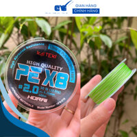 Dây PE HORAI câu lure, dây dù câu lure X8 cuộn 100m