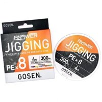 Dây Pe Nhật Bản Gosen jigging Gosen 300m, chuyên Jig biển 8 lõi siêu bền