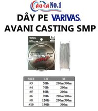 DÂY PE VARIVAS AVANI CASTING SMP X8