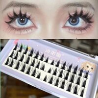 Dày Phân Đoạn Quỷ Lớn Lông Mi Giả Barbie Truyện Tranh cos Người Mới Mới Đơn Cụm Rộng Màu Đen Thân Gương Lông Mi