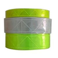 Dây phản quang nhựa bản 5cm dài 50m màu xanh chuối