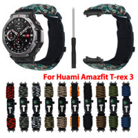 Dây phát hành nhanh cho Amazfit T-Rex 3 Dây đeo Nylon 3in1 Đánh lửa la bàn còi đa chức năng Dây đeo cổ tay ngoài trời có tuốc nơ vít