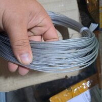 Dây phơi quần áo,  cáp bọc nhựa phi 4x 30m, 4 tăng đơ 6,10 khóa cáp 4 - cáp thép giá sỉ