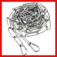 Dây Phơi Quần Áo INOX 304 4MM - Dây Xích INOX 304 Treo Quần Áo Tiện Dụng ( kèm móc 2 đầu inox 4mm)  - Vật Tư Cáp Thép