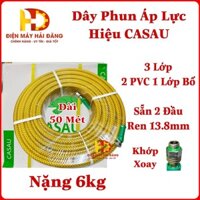 Dây phun áp lực cao 8.5mm và 6.5mm (Dài 50M ) 3 lớp bố . Ren 13.8mm.Hàng Siêu Đẹp Bảo Hành Phù Nổ 1 Năm