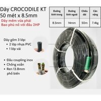 Dây phun áp lực, ống phun áp lực dùng cho máy bơm xịt rửa cao áp hiệu CROCODILE KT 8.5mm x 50m