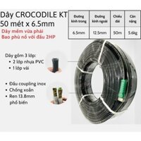 Dây phun áp lực, ống phun áp lực dùng cho máy bơm xịt rửa cao áp hiệu CROCODILE KT (6.5 x 50m)