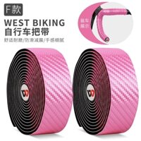Dây quấn ghi đông Vân carbon Westbiking chính hãng Full box - bộ