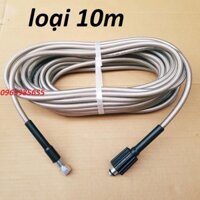 Dây Rửa Xe 10m,15m.20m Cho Máy Bơm Xịt Rửa Áp Lực Cao - Ren nối súnɡ14mm
