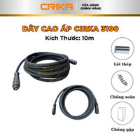 Dây rửa xe cao áp CRIKA CR3100pro dây cao áp máy rửa xe công nghiệp 10m dây- Áp lực cao, lõi thép chính hãng cực bền, lo