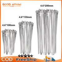 Dây rút inox 304 , bịch 100 sợi, Set 100 pcs Dây thít inox, dây rút inox 304 BỀN - KHÔNG RỈ loại 4.6*200mm