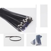 Dây rút inox bọc nhựa 30 cm - Bịch 100 sợi