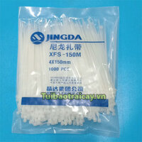 Dây rút nhựa 15cm màu trắng buộc đồ vật - D77