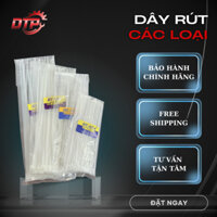 Dây rút nhựa các loại size, màu trắng