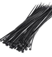 Dây Rút Nhựa TPE DR3T/B, 5x300 mm, Đen, 80 Sợi / Bịch