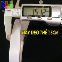 Dây ruy băng 1.5cm vải Polyester in chuyển nhiệt, dùng làm dây đeo thẻ bảng tên. [Giá cho 1 Cuộn]