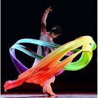 Dây Ruy Băng Lụa Dài Dáng Rộng Nhiều Màu Sắc Dùng Múa