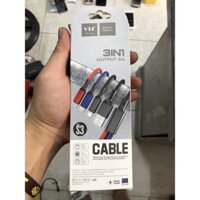 dây sạc 3 đầu dây dù dầy khoẻ