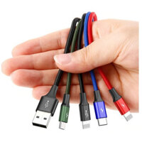 Dây sạc 4 IN 1 đa năng của Baseus 3.5A, 120cm , Fast charge 4 in 1 Cable cho iPhone iPad, Smartphone Android - Hàng chính hãng
