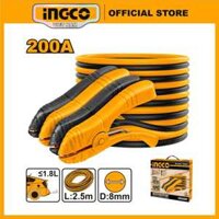 Dây sạc bình dây câu bình ắc quy ô tô xe máy INGCO 200A xe dung tích <1.8L, xe dung tích <4,5L 600A
