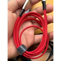 Dây sạc bọc dù dài 1m2 Cáp sạc nhanh 2.4A dùng cho điện thoại iPhone đầu usb ra