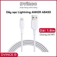 Dây sạc iphone ANKER Lightning A8433 dài 1.8m đạt chứng nhận MFi | Dvince