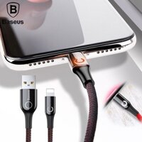 Dây sạc iPHONE Baseus C-shaped Light tự ngắt thông minh sạc nhanh 2.4A,Cáp sạc iPhone 6/7/8/X/11/12|