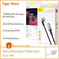 Dây sạc iphone BASEUS U-Shaped  Lamp Mobile Game dây sạc thiết kế chữ L,sạc nhanh 2.4A,tương thích ipad/iphone/x/xs/11..