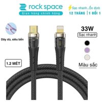 Dây sạc iphone PD 33W Chính hãng Rockspace Z21 chuẩn sạc nhanh không nóng máy bảo hành 1 năm 1 đổi 1