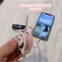 Dây sạc rút moshi dài 1 mét