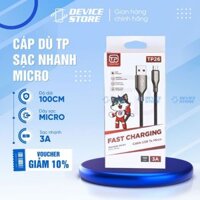 Dây sạc siêu bền cáp dù bọc thép DEVICE STORE, Dây sạc nhanh 3.0 sạc được hết các loại điện thoại