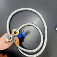 [DÂY SEN PHI TO] Dây sen tắm - Dây vòi xịt inox 304 , ốc đồng lõi to phi 16mm chịu áp lực nước cao