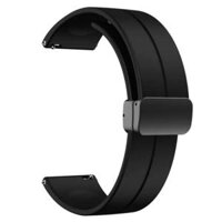 Dây silicon khoá nam châm màu đen dành cho đồng hồ Vivowatch 5 - Đen,22mm