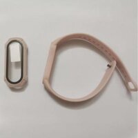 Dây Silicon và Ốp kính cường lực bảo vệ cho đồng hồ Xiaomi Miband 6 - Lotus - Miband 6